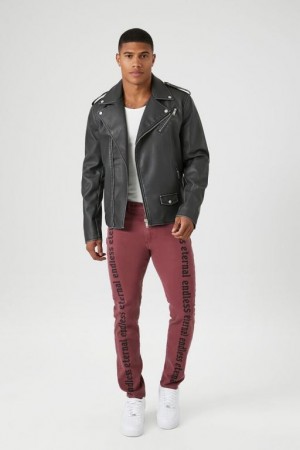 Jeans Forever 21 Eternal Endless Flaco Hombre Vino Negros | d7Zfzrn4GbL