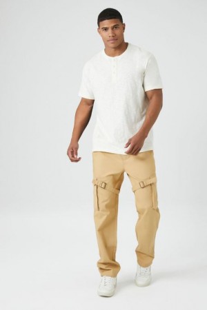 Pantalon Forever 21 Twill Drawstring Utility Correa Hombre Marrom | m4jg6wQIqpb