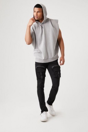 Pantalon Forever 21 Utility Cargo Joggers Hombre Negros | GjuwyyhW5yE