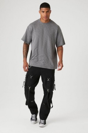 Pantalon Forever 21 Utility Wallet Chain Cargo Hombre Negros | iY0DIfQ4yQS