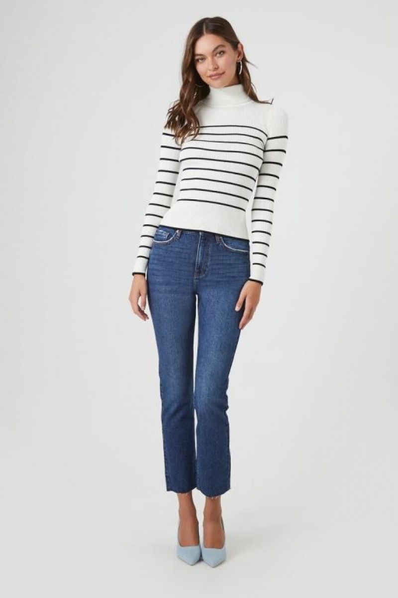 Jeans Forever 21 Stretch Denim Directo Mujer Azules Oscuro | zFoqSJ1ecjX