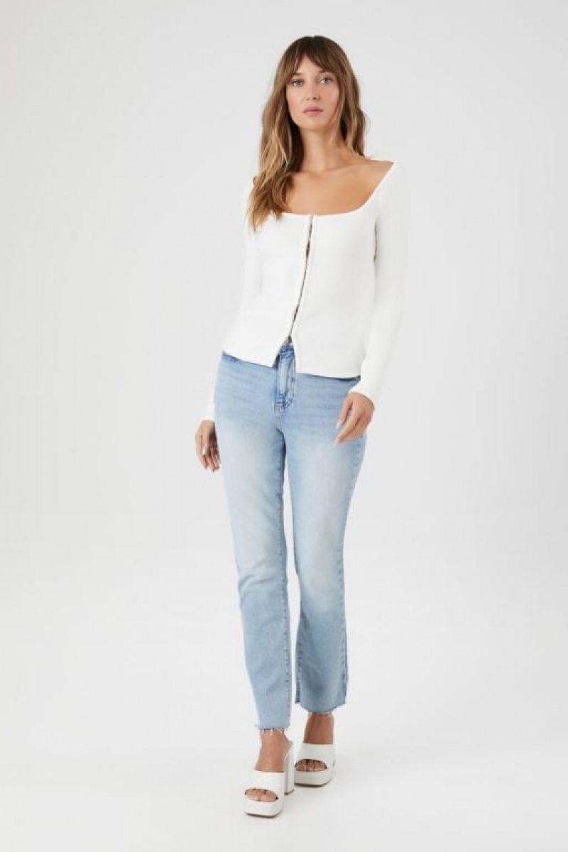 Jeans Forever 21 Stretch Denim Directo Mujer Azules Claro | RhaTM9FByba