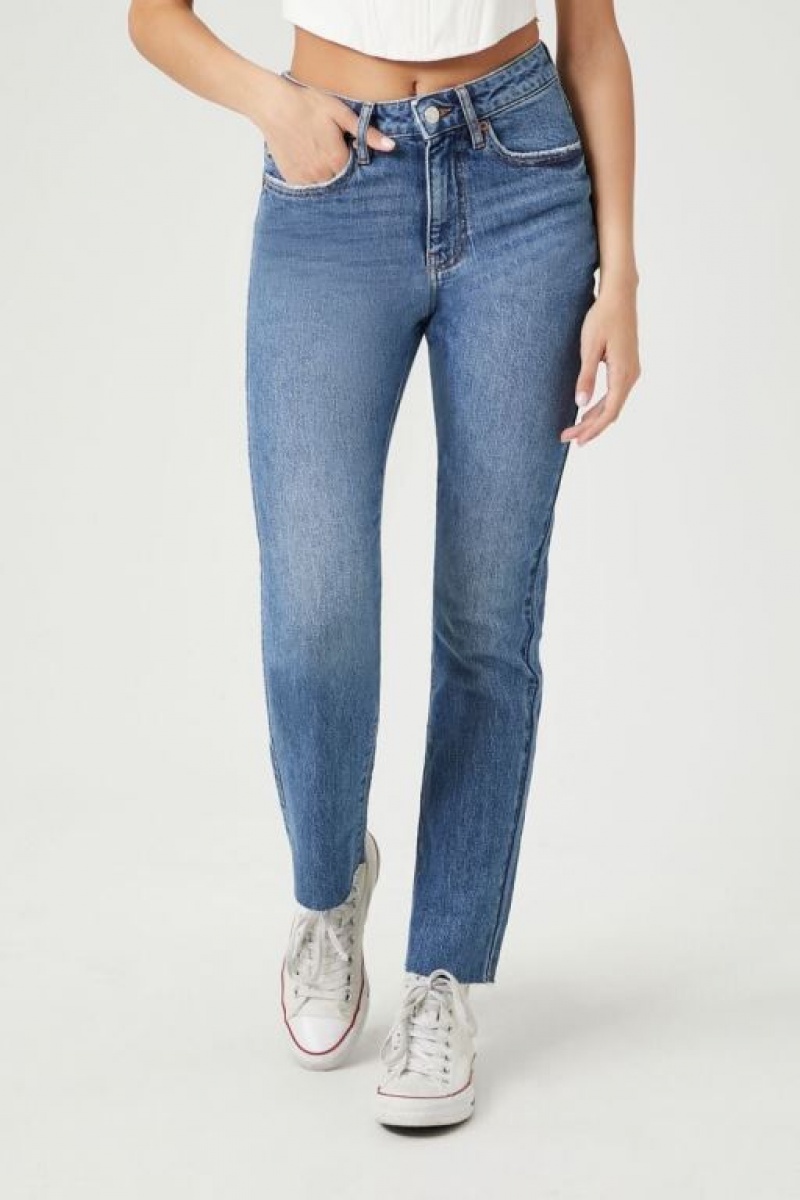 Jeans Forever 21 Stretch Denim Directo Mujer Azules | tDdPGzLotRc