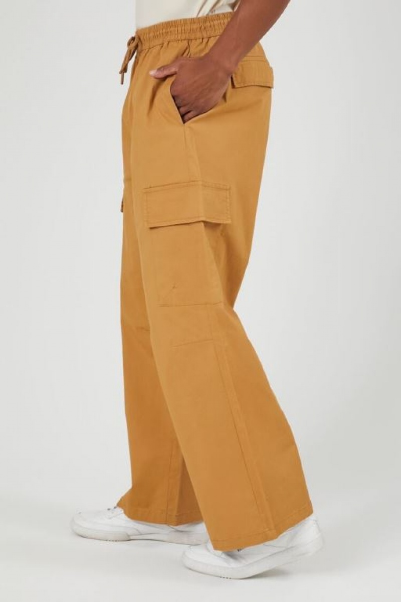 Pantalon Forever 21 Cargo Drawstring Hombre Marrom | PmUbIESIvQv