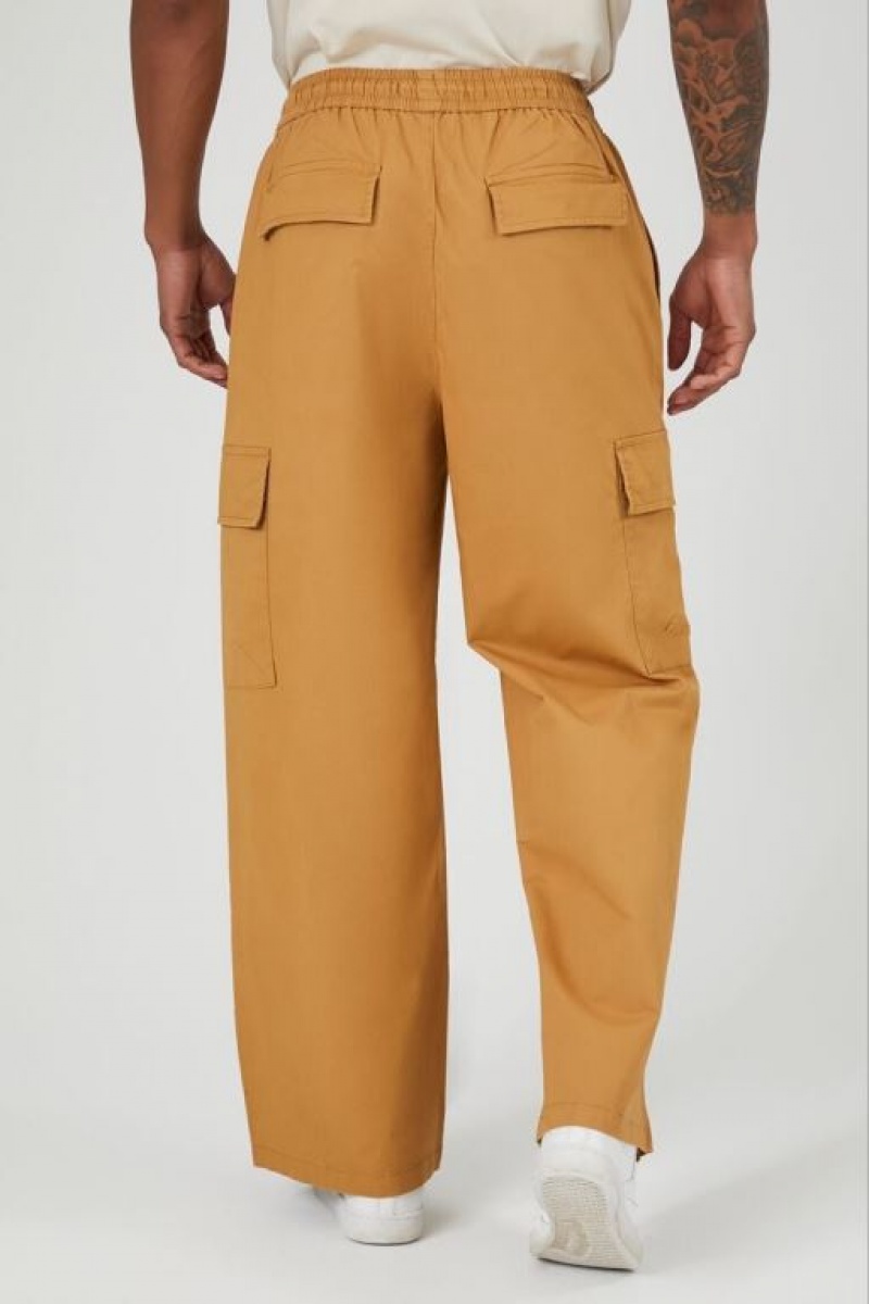 Pantalon Forever 21 Cargo Drawstring Hombre Marrom | PmUbIESIvQv