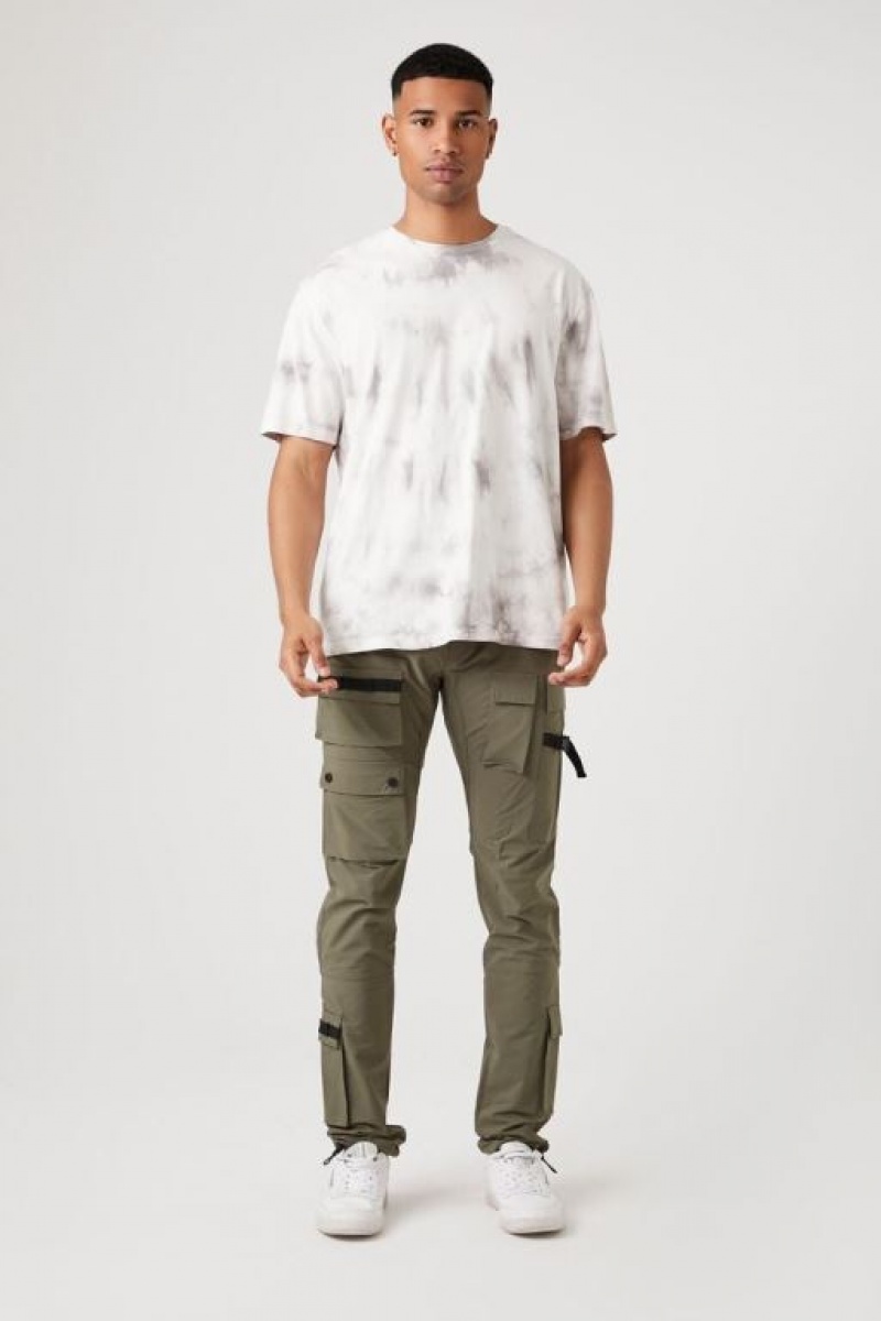 Pantalon Forever 21 Cargo Drawstring Joggers Hombre Verde Oliva | NPWKQqSZZ8d