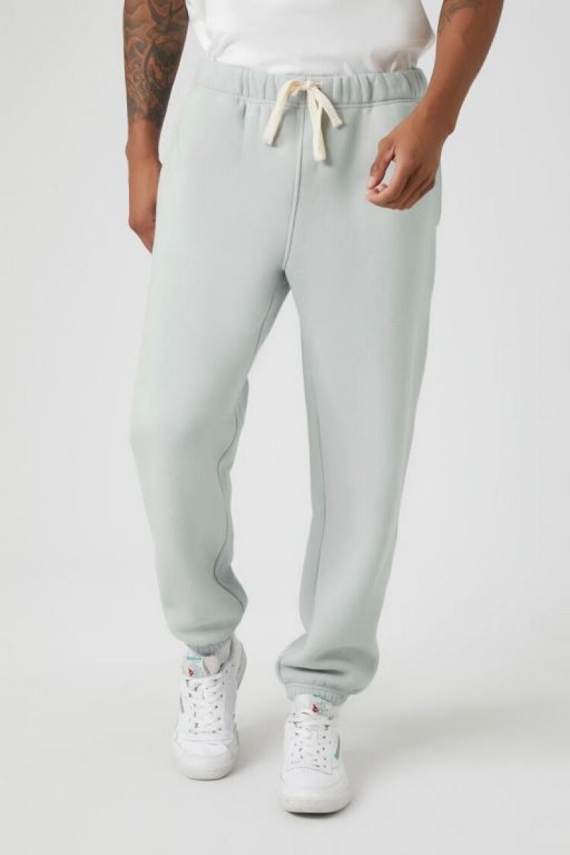 Pantalon Forever 21 Drawstring Algodon Blend Joggers Hombre Grises Claro | gBlgTrbxYLQ