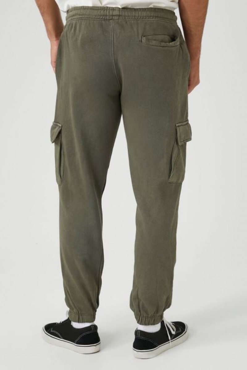 Pantalon Forever 21 Drawstring Cargo Joggers Hombre Verde Oliva | Uf0yFwZXDgX