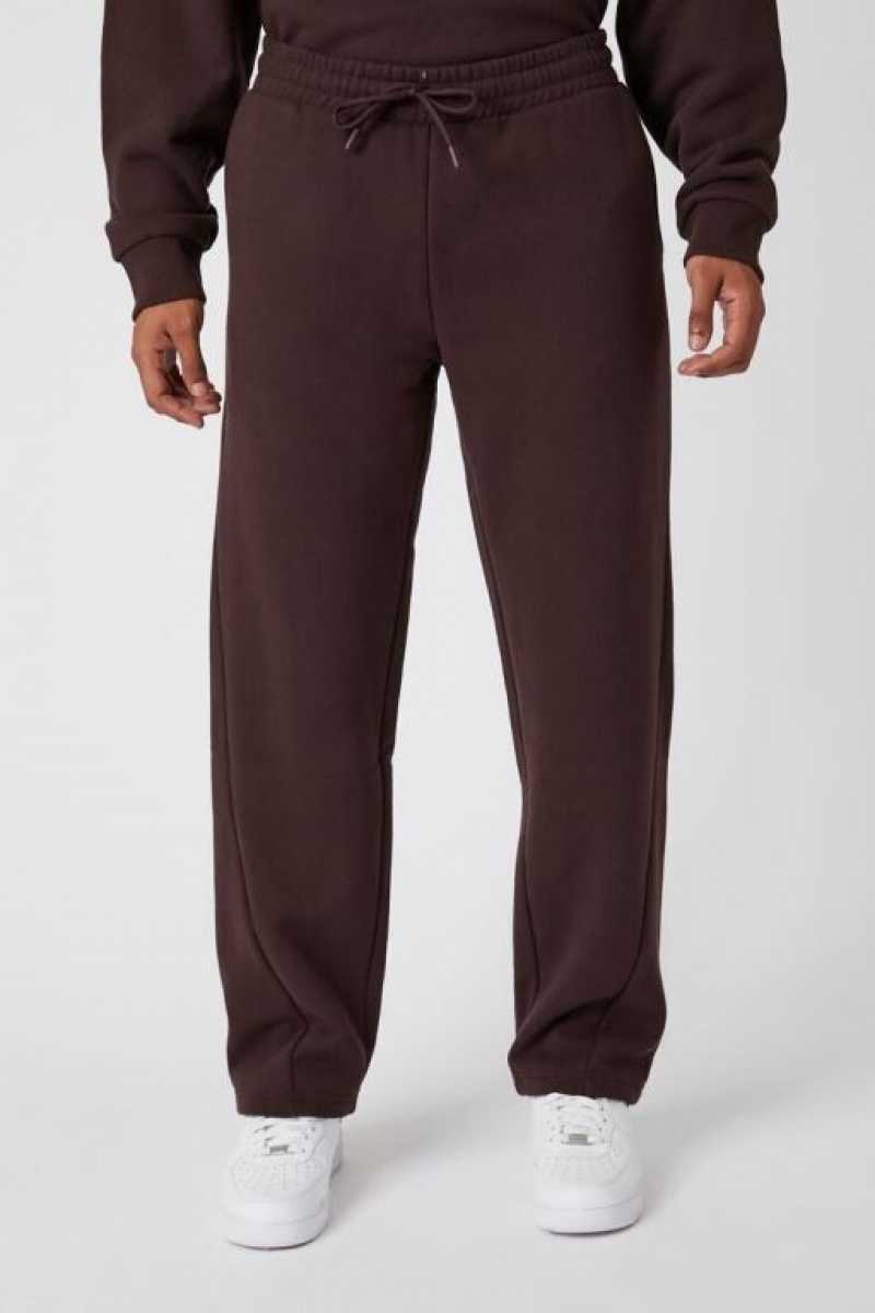 Pantalon Forever 21 Drawstring Directo Leg Hombre Cocoa | aTir3vOFvUk