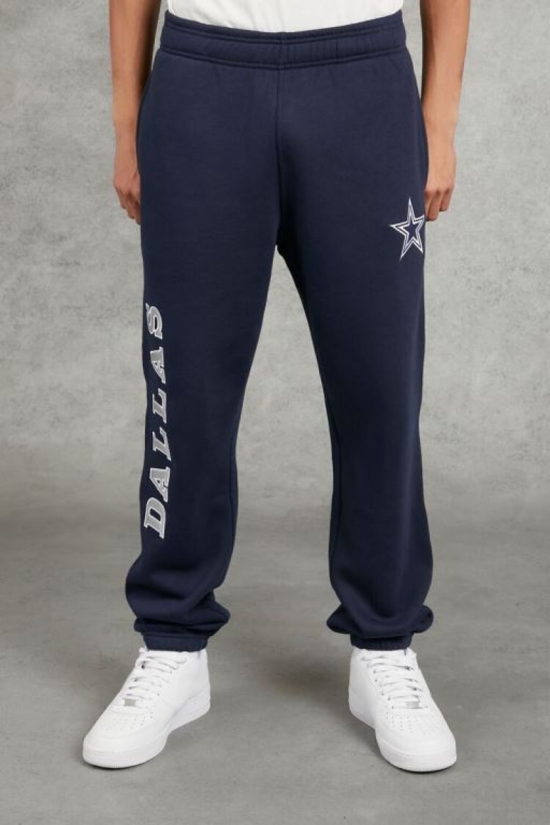 Pantalon Forever 21 Embroidered Dallas Cowboys Joggers Hombre Azules Multicolor | wVXt0lijtNm