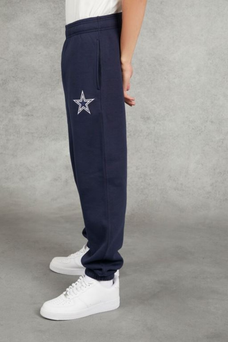 Pantalon Forever 21 Embroidered Dallas Cowboys Joggers Hombre Azules Multicolor | wVXt0lijtNm