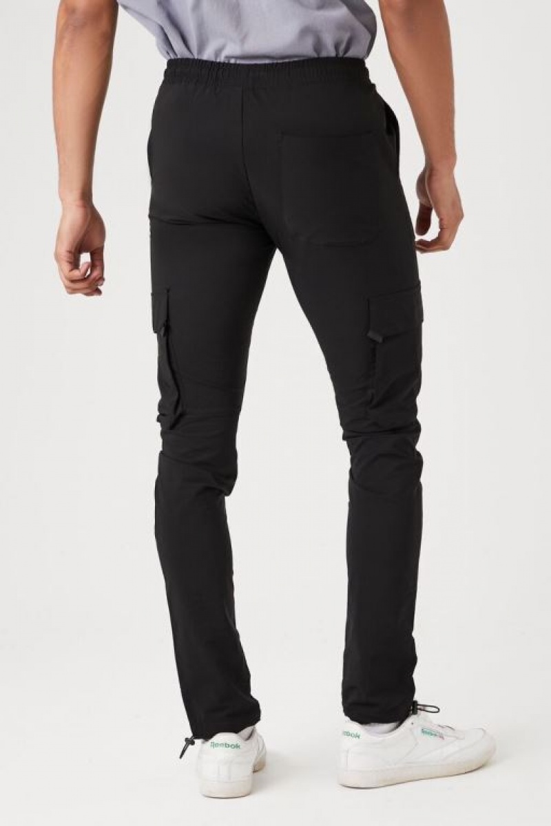 Pantalon Forever 21 Flaco Drawstring Joggers Hombre Negros | dEekZiFZRtQ