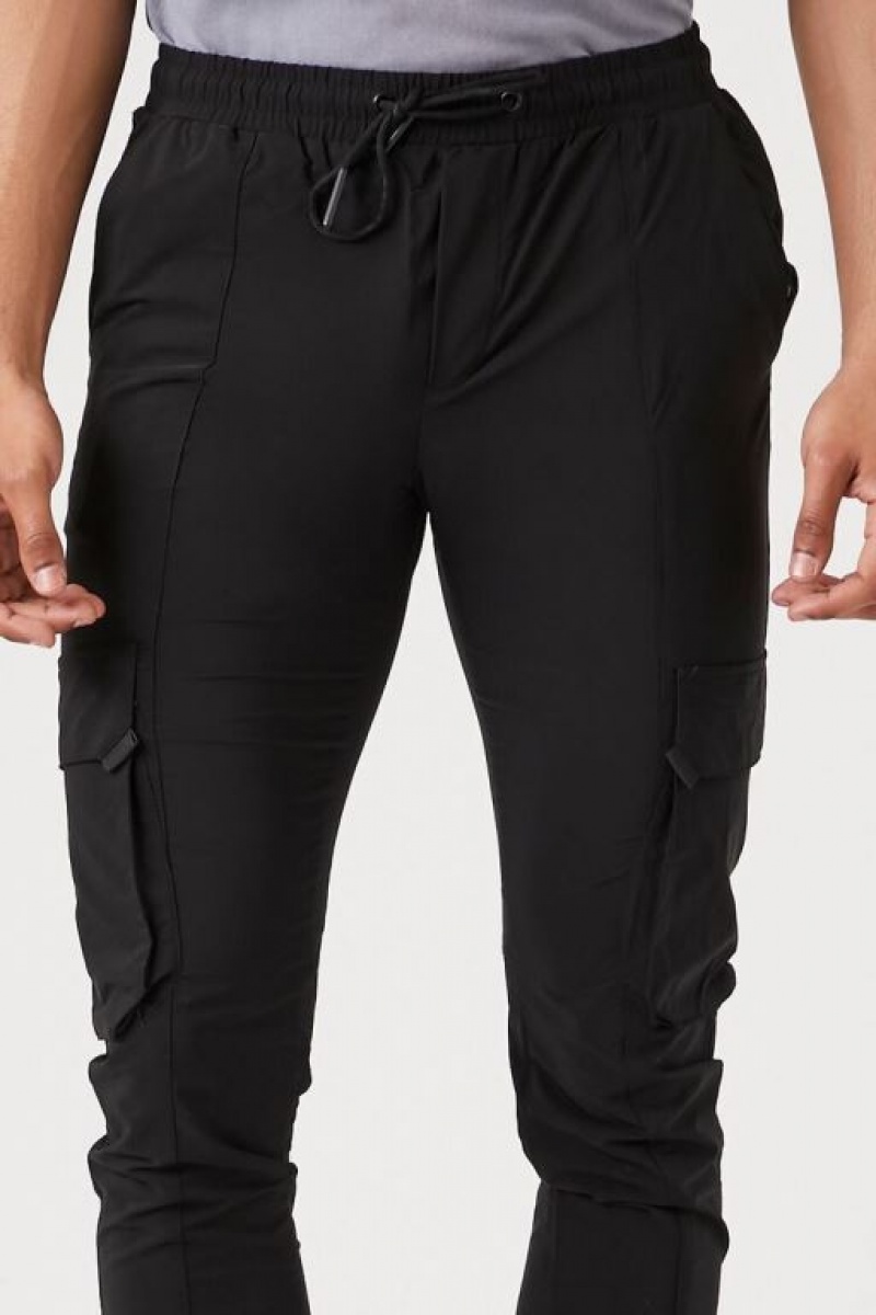 Pantalon Forever 21 Flaco Drawstring Joggers Hombre Negros | dEekZiFZRtQ