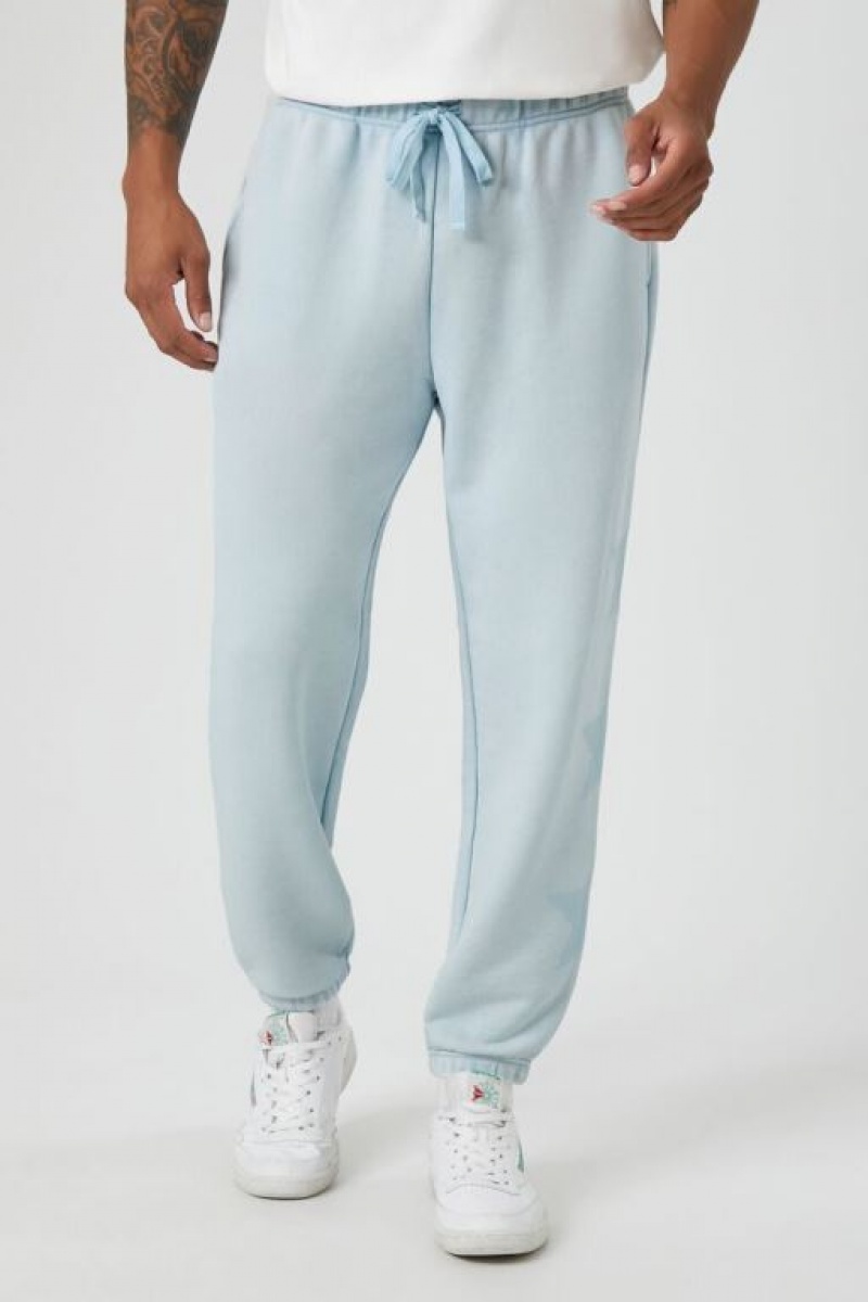 Pantalon Forever 21 French Terry Star Joggers Hombre Azules Claro | speZqfn8EuL