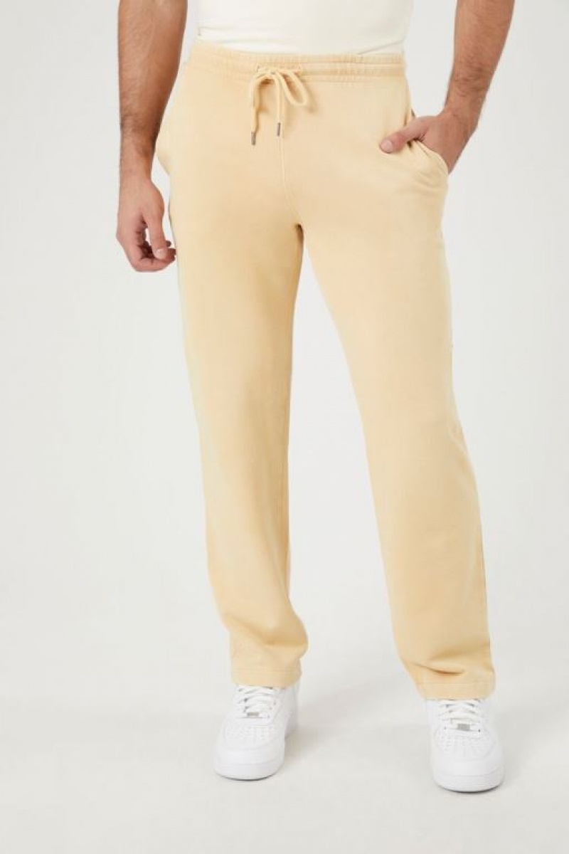 Pantalon Forever 21 Mineral Wash Directo Leg Hombre Marrom | alpC93bt8Aj