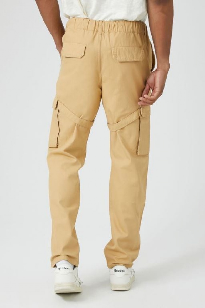 Pantalon Forever 21 Twill Drawstring Utility Correa Hombre Marrom | m4jg6wQIqpb